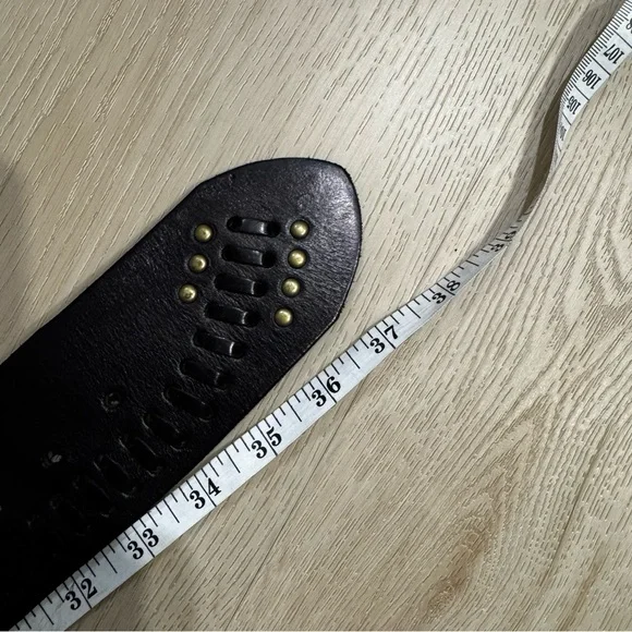 Linea Pelle Collection Vintage Genuine Leather Handmade Belt2.5" Wide